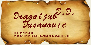 Dragoljub Dušanović vizit kartica
